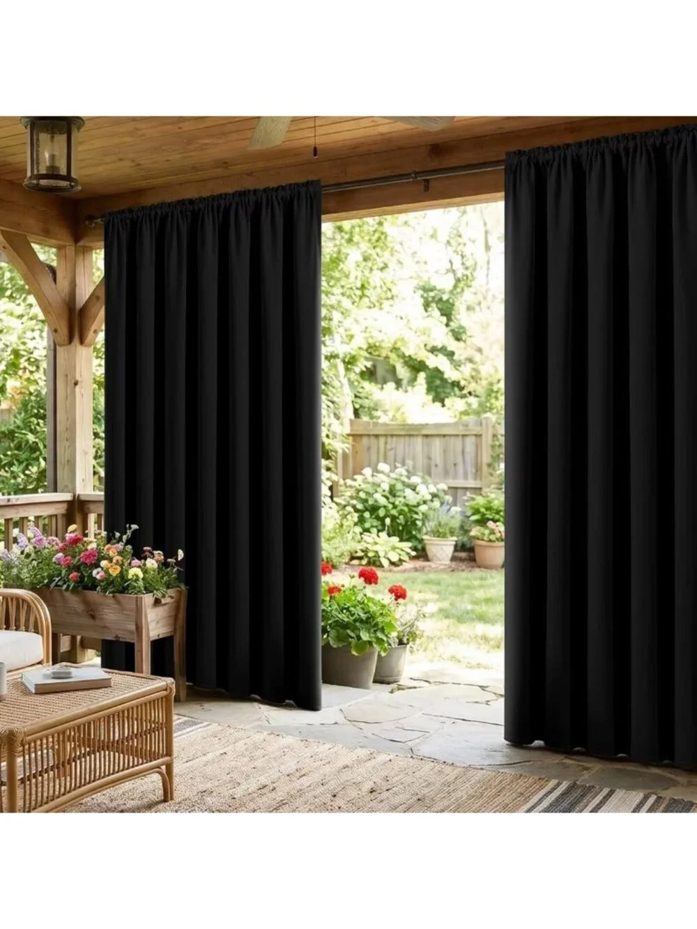 84-Inch Blackout Curtains - 2 Panel Set, Rod Pocket Thermal Room Darkening